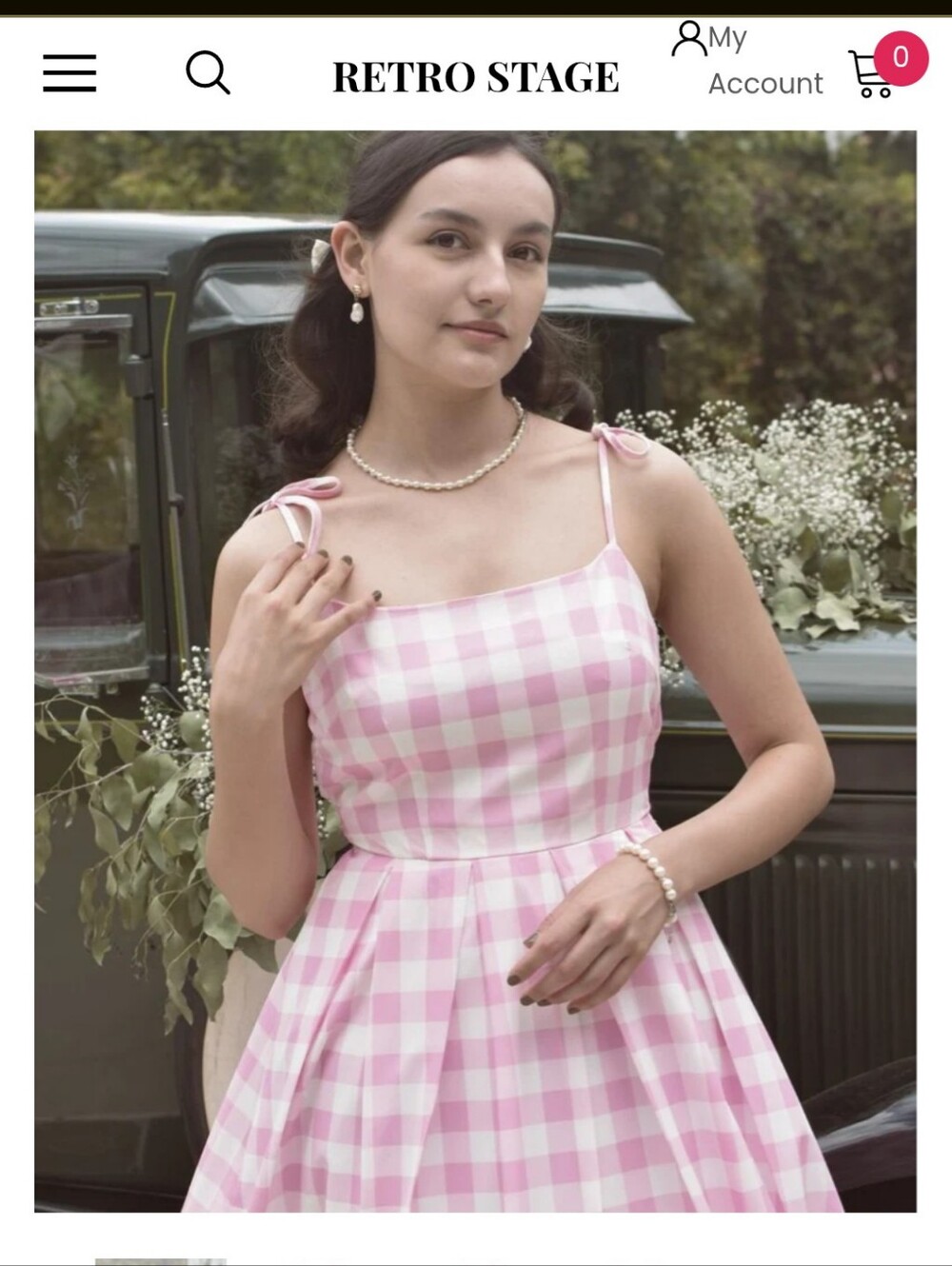 Pink Gingham Beach Barbie Doll Cosplay Dress - Picture 16 of 16